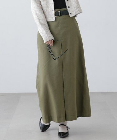 フロントボックスタックマキシスカート