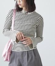 〈洗える〉マシンウォッシャブルフレアスリーブニット