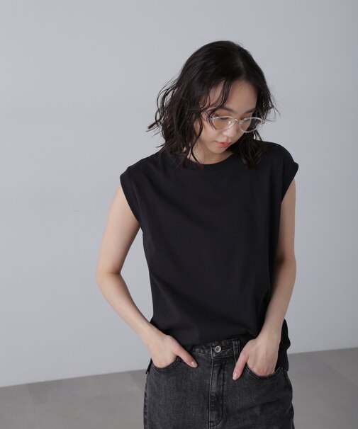 USAコットンフレンチスリーブTシャツ