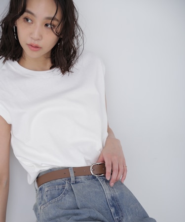 USAコットンフレンチスリーブTシャツ