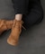 フェイクスエードレースアップブーツ