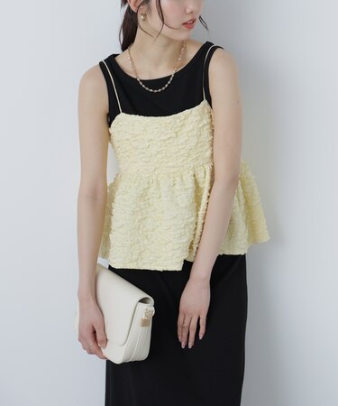 ぽこぽこジャガードキャミソールビスチェ