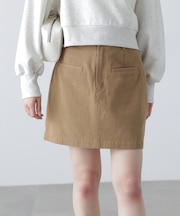 〈セットアップ対応〉ウォッシュドミニスカート