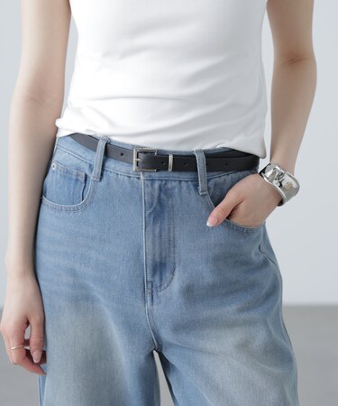 スクエアバックルベルト