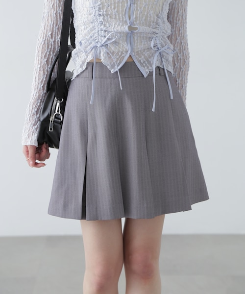 最終のお値引きです！プリーツプリーズ　ミニスカート ボックスプリーツミニスカート｜フリーズマートの通販｜&mall（アンド