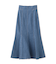 ハイウエストタックマーメイドデニムスカート