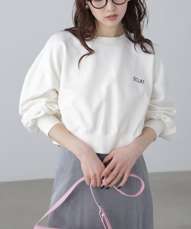 ワンポイント刺繍スウェット
