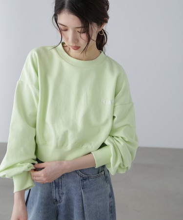 ワンポイント刺繍スウェット