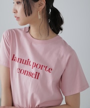 カラーフレンチロゴプリントTシャツ