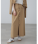〈セットアップ対応〉アクセントボタンフレアスカート