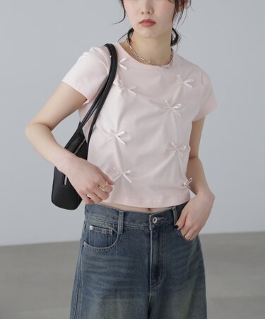 リボンTシャツ
