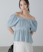 2wayオフショルブラウス