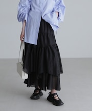 シアーランダムフリルスカート