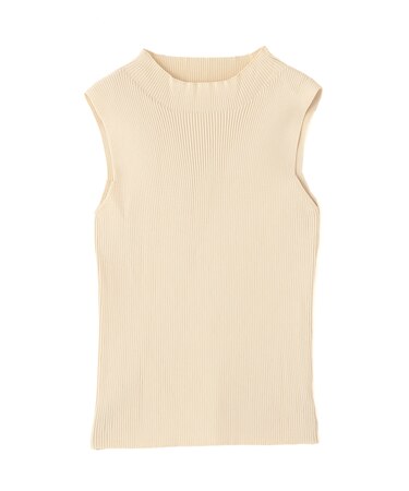 〈洗える〉マシンウォッシャブルノースリーブニット