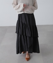 ワッシャーランダムティアードスカート