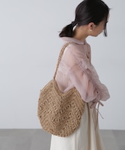 透かし編みミニトートバッグ