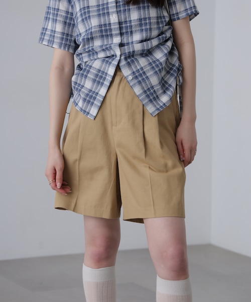 フレアチノショートパンツ　新品　限定カスタム　ベージュ　01S　マディソンブルー チノショートパンツ｜フリーズマートの通販｜&mall（アンドモール