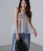 ドットチュールビスチェ