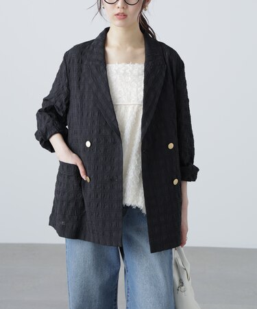 ［MFM］シアーチェックジャケット