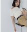 2wayオフショルフリルリブ半袖ニット
