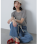 コンパクトラメシアー半袖ニット