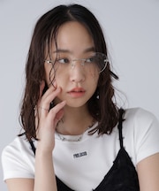 リムレスメガネ