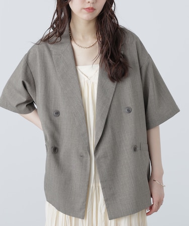 半袖オーバーサイズジャケット