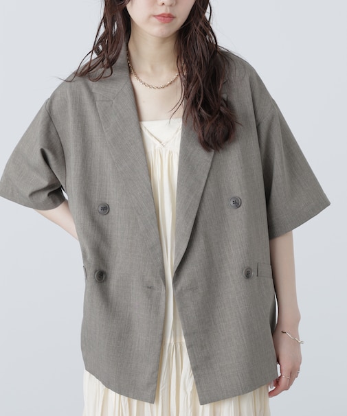 半袖オーバーサイズジャケット