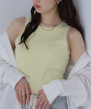 ［MFM］カップ付アメスリチュールラメタンク