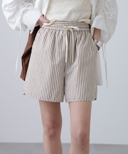 〈セットアップ対応〉ストライプショートパンツ