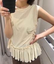シアーフリルタンクトップ