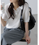金ボタンクロップドポロニット