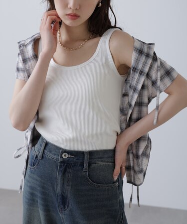 テレコタンクトップ