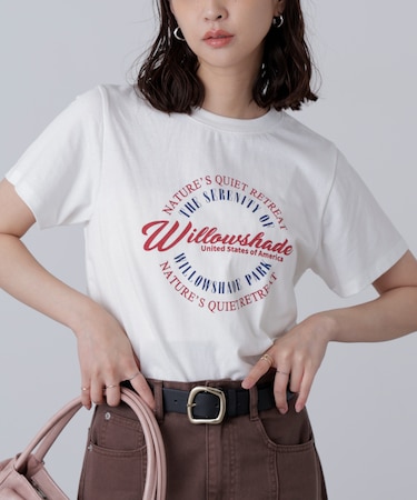 サークルロゴプリントTシャツ