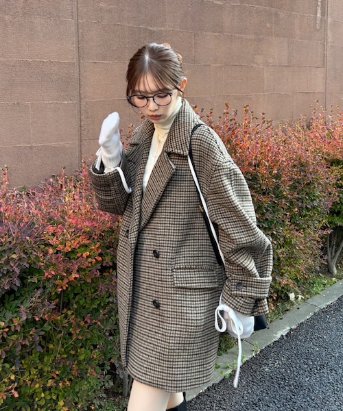 ルチアーナリバースタンドカラーコート｜アドーアの通販｜&mall