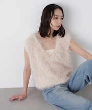 ［MFM］ふわふわノースリニット