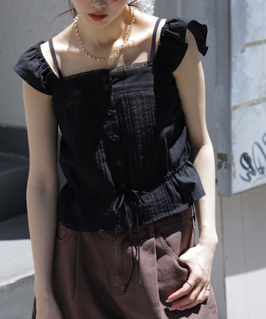 2wayオフショルキャミブラウス