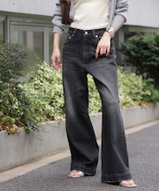 〈フリーズマート別注〉PICCADILLY ベーシックワイドデニムパンツ