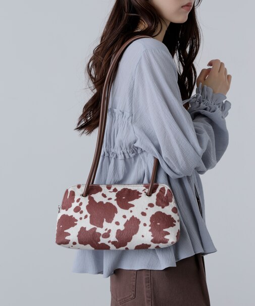 ロングショルダー横長バッグ
