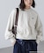サンリオキャラクターズコラボ SHORT SWEAT ショートスウェット 胸KITTY×背面LOGO
