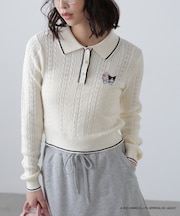 〈メロクロコラボ〉ニット長袖プルオーバー