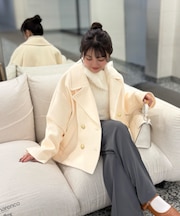 ミドル丈オーバーピーコート〈ＭＦＭ〉