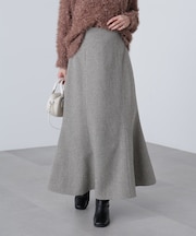 [低身長サイズ／Sシリーズ]ツイードマーメイドスカート