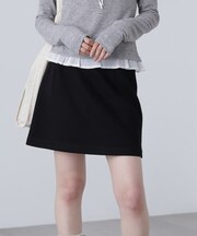 バイアスチェックミニスカート