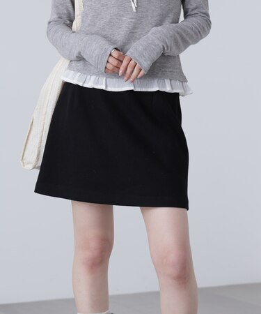 バイアスチェックミニスカート