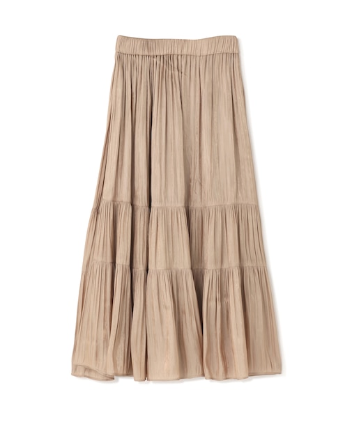 シャイニーティアードスカート