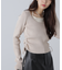 ホルターネックレイヤードサイドドロストニット