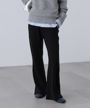 リブフレアカットパンツ