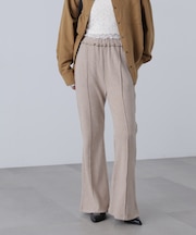 リブフレアカットパンツ