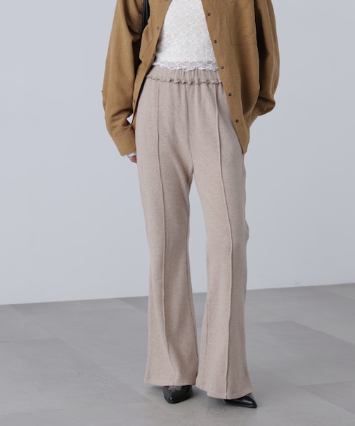 リブフレアカットパンツ